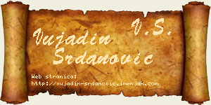 Vujadin Srdanović vizit kartica